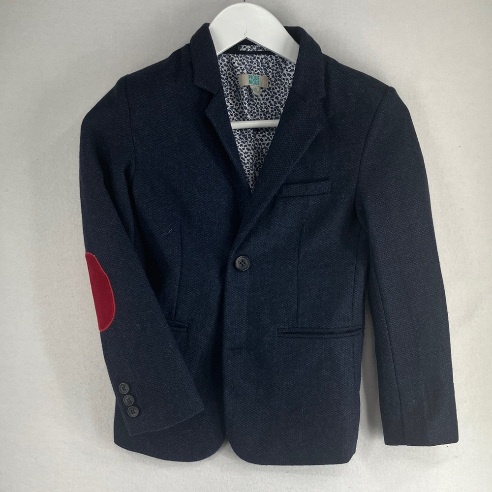 Kids Classic Navy Blazer with Red Patch